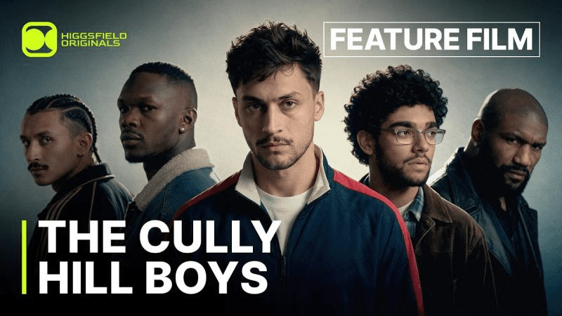 The Cully Hill Boys feature film poster showing five principal cast members
