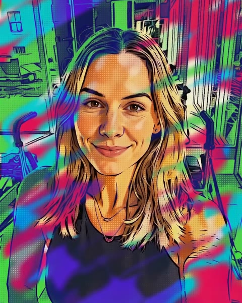 Jennifer Puma animated portrait