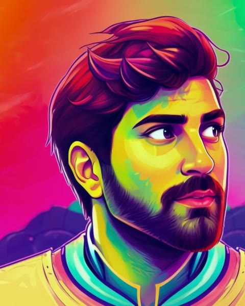 Sean Kilachand animated portrait